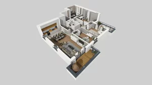 5 pokoi, mieszkanie 101,66 m², piętro 1, oferta nr T/6, Wille Biskupin 2.1, Wrocław, Biskupin-Sępolno-Dąbie-Bartoszowice, Śródmieście, ul. K. Olszewskiego