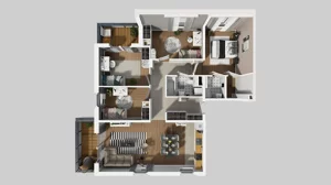 5 pokoi, mieszkanie 106,69 m², piętro 2, oferta nr U/7, Wille Biskupin 2.1, Wrocław, Biskupin-Sępolno-Dąbie-Bartoszowice, Śródmieście, ul. K. Olszewskiego