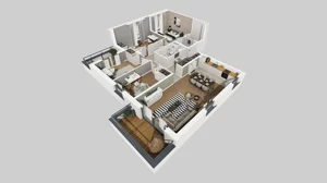 5 pokoi, mieszkanie 106,69 m², piętro 2, oferta nr U/7, Wille Biskupin 2.1, Wrocław, Biskupin-Sępolno-Dąbie-Bartoszowice, Śródmieście, ul. K. Olszewskiego