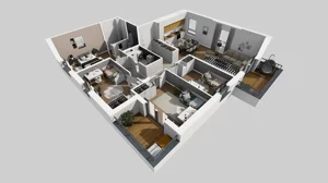 5 pokoi, mieszkanie 106,69 m², piętro 2, oferta nr U/7, Wille Biskupin 2.1, Wrocław, Biskupin-Sępolno-Dąbie-Bartoszowice, Śródmieście, ul. K. Olszewskiego