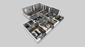 5 pokoi, mieszkanie 106,69 m², piętro 2, oferta nr U/7, Wille Biskupin 2.1, Wrocław, Biskupin-Sępolno-Dąbie-Bartoszowice, Śródmieście, ul. K. Olszewskiego