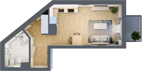1 pokój, mieszkanie 33,84 m², piętro 3, oferta nr A/22, Metro Zachód etap 6, Warszawa, Bemowo, Chrzanów, ul. Szeligowska
