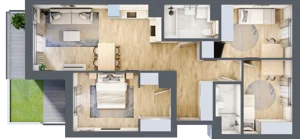 4 pokoje, mieszkanie 74,51 m², parter, oferta nr C/31, Mokotów Sportowy 1 B, Warszawa, Mokotów, Augustówka, ul. Antoniewska
