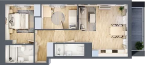 3 pokoje, mieszkanie 59,16 m², parter, oferta nr C/3, Mokotów Sportowy 1 B, Warszawa, Mokotów, Augustówka, ul. Antoniewska