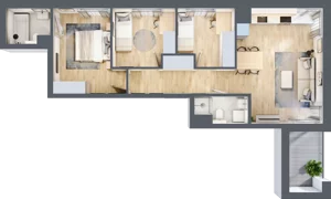 4 pokoje, mieszkanie 65,69 m², piętro 1, oferta nr D/10, Mokotów Sportowy 1 B, Warszawa, Mokotów, Augustówka, ul. Antoniewska