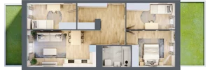 4 pokoje, mieszkanie 67,05 m², parter, oferta nr F/58, Apartamenty Park Matecznego bud. F i G, Kraków, Podgórze, Mateczny, ul. Rydlówka / Nowoorawska