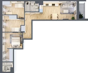 4 pokoje, mieszkanie 72,71 m², piętro 1, oferta nr A/10, Mokotów Sportowy 3, Warszawa, Mokotów, Augustówka, ul. Antoniewska