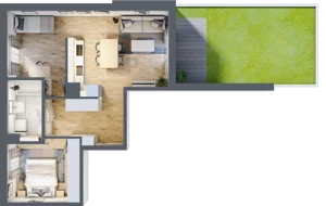 2 pokoje, mieszkanie 54,06 m², parter, oferta nr A/17, Osiedle Wilno 8, Warszawa, Targówek, Elsnerów, ul. Bukowiecka