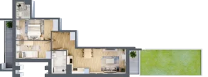 3 pokoje, mieszkanie 58,05 m², parter, oferta nr III/E227, Miasteczko Nova Sfera, Warszawa, Białołęka, Żerań, ul. Marywilska