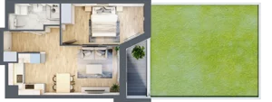 2 pokoje, mieszkanie 40,82 m², parter, oferta nr III/E212, Miasteczko Nova Sfera, Warszawa, Białołęka, Żerań, ul. Marywilska