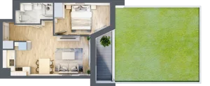2 pokoje, mieszkanie 37,98 m², parter, oferta nr III/F246, Miasteczko Nova Sfera, Warszawa, Białołęka, Żerań, ul. Marywilska