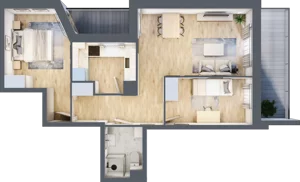 3 pokoje, mieszkanie 58,84 m², piętro 2, oferta nr III/F262, Miasteczko Nova Sfera, Warszawa, Białołęka, Żerań, ul. Marywilska