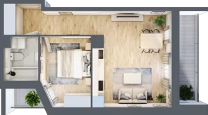 2 pokoje, mieszkanie 41,90 m², piętro 3, oferta nr III/F265, Miasteczko Nova Sfera, Warszawa, Białołęka, Żerań, ul. Marywilska