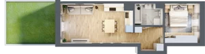 2 pokoje, mieszkanie 38,84 m², parter, oferta nr XI/50, Metro Art 11, Warszawa, Praga Południe, Kamionek, ul. Żupnicza / Chodakowska