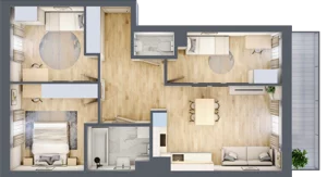 4 pokoje, mieszkanie 70,99 m², piętro 4, oferta nr XI/114, Metro Art 11, Warszawa, Praga Południe, Kamionek, ul. Żupnicza / Chodakowska