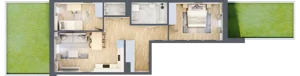 3 pokoje, mieszkanie 59,52 m², parter, oferta nr A-37, Miasteczko Julianów, Julianów, ul. Urbanistów