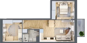 3 pokoje, mieszkanie 49,25 m², piętro 3, oferta nr VII/52, Nova Viva Garden 7, Warszawa, Białołęka, Brzeziny, ul. Pawła Włodkowica 11C
