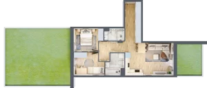 3 pokoje, mieszkanie 58,63 m², parter, oferta nr VII/53, Nova Viva Garden 7, Warszawa, Białołęka, Brzeziny, ul. Pawła Włodkowica 11C