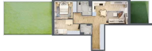 3 pokoje, mieszkanie 56,32 m², parter, oferta nr VII/10, Nova Viva Garden 7, Warszawa, Białołęka, Brzeziny, ul. Pawła Włodkowica 11C
