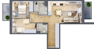 3 pokoje, mieszkanie 56,32 m², piętro 3, oferta nr VII/40, Nova Viva Garden 7, Warszawa, Białołęka, Brzeziny, ul. Pawła Włodkowica 11C