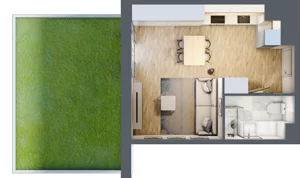1 pokój, mieszkanie 29,73 m², parter, oferta nr VII/59, Nova Viva Garden 7, Warszawa, Białołęka, Brzeziny, ul. Pawła Włodkowica 11C
