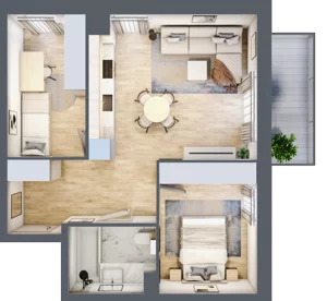 3 pokoje, mieszkanie 51,23 m², piętro 1, oferta nr VIII/10, Nova Viva Garden 8, Warszawa, Białołęka, Brzeziny, ul. Włodkowica 11D