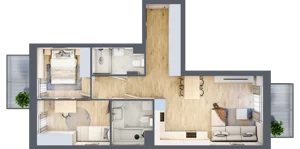 3 pokoje, mieszkanie 58,71 m², piętro 2, oferta nr VIII/81, Nova Viva Garden 8, Warszawa, Białołęka, Brzeziny, ul. Włodkowica 11D