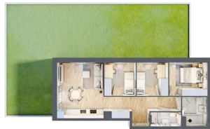 4 pokoje, mieszkanie 62,82 m², parter, oferta nr VIII/6, Nova Viva Garden 8, Warszawa, Białołęka, Brzeziny, ul. Włodkowica 11D