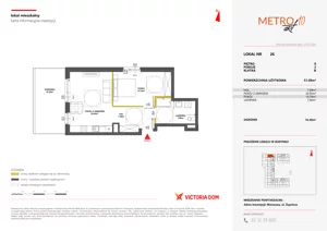2 pokoje, mieszkanie 51,04 m², parter, oferta nr X/26, Metro Art 9, 10, Warszawa, Praga Południe, Kamionek, ul. Żupnicza