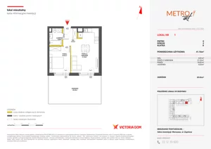 2 pokoje, mieszkanie 41,09 m², parter, oferta nr IX/1, Metro Art 9, 10, Warszawa, Praga Południe, Kamionek, ul. Żupnicza