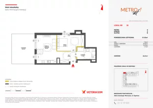 2 pokoje, mieszkanie 51,05 m², parter, oferta nr IX/38, Metro Art 9, 10, Warszawa, Praga Południe, Kamionek, ul. Żupnicza