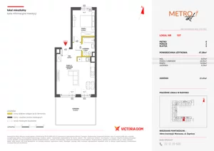 2 pokoje, mieszkanie 47,29 m², parter, oferta nr IX/107, Metro Art 9, 10, Warszawa, Praga Południe, Kamionek, ul. Żupnicza