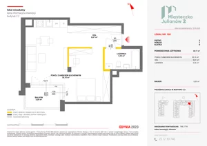 1 pokój, mieszkanie 49,17 m², piętro 2, oferta nr C2/160, Miasteczko Julianów 2, Julianów, ul. Architektów