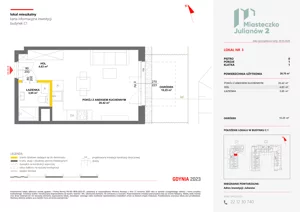 1 pokój, mieszkanie 28,70 m², parter, oferta nr C1/3, Miasteczko Julianów 2, Julianów, ul. Architektów