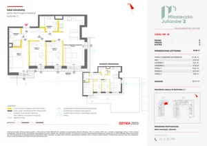 4 pokoje, mieszkanie 68,08 m², piętro 1, oferta nr C1/53, Miasteczko Julianów 2, Julianów, ul. Architektów