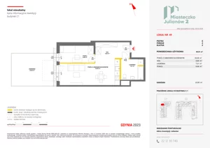 2 pokoje, mieszkanie 48,52 m², piętro 1, oferta nr C1/13, Miasteczko Julianów 2, Julianów, ul. Architektów