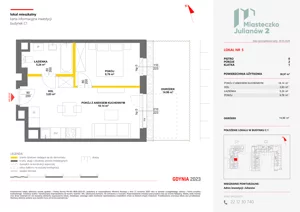 2 pokoje, mieszkanie 36,18 m², piętro 2, oferta nr C2/164, Miasteczko Julianów 2, Julianów, ul. Architektów