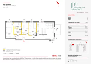4 pokoje, mieszkanie 81,22 m², piętro 2, oferta nr C1/56, Miasteczko Julianów 2, Julianów, ul. Architektów
