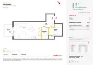 1 pokój, mieszkanie 39,10 m², piętro 3, oferta nr C1/58, Miasteczko Julianów 2, Julianów, ul. Architektów