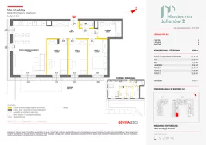 4 pokoje, mieszkanie 87,88 m², piętro 2, oferta nr C2/91, Miasteczko Julianów 2, Julianów, ul. Architektów