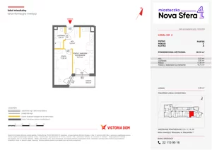 2 pokoje, mieszkanie 38,10 m², parter, oferta nr IV/2, Miasteczko Nova Sfera 4, Warszawa, Białołęka, Żerań, ul. Marywilska 7
