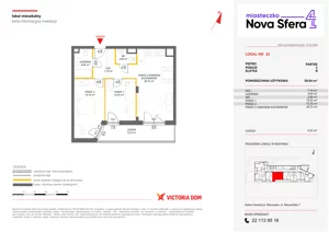 3 pokoje, mieszkanie 58,64 m², parter, oferta nr IV/25, Miasteczko Nova Sfera 4, Warszawa, Białołęka, Żerań, ul. Marywilska 7