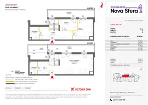 3 pokoje, mieszkanie 82,94 m², piętro 3, oferta nr IV/40, Miasteczko Nova Sfera 4, Warszawa, Białołęka, Żerań, ul. Marywilska 7