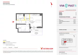 2 pokoje, mieszkanie 41,07 m², parter, oferta nr V/2, Viva Piast 5, Kraków, Mistrzejowice, ul. Powstańców