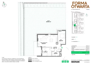 3 pokoje, mieszkanie 69,99 m², piętro 1, oferta nr B1-14, Forma Otwarta - Etap B, Kraków, Bronowice, Bronowice Wielkie, ul. Sosnowiecka