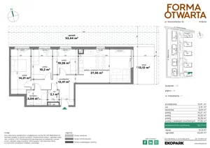 4 pokoje, mieszkanie 82,77 m², piętro 1, oferta nr C2-7, Forma Otwarta - Etap C, Kraków, Bronowice, Bronowice Wielkie, ul. Sosnowiecka