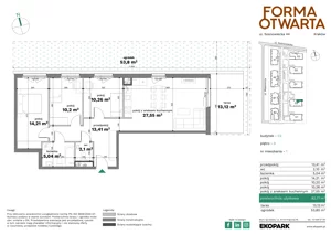4 pokoje, mieszkanie 82,77 m², parter, oferta nr C2-1, Forma Otwarta - Etap C, Kraków, Bronowice, Bronowice Wielkie, ul. Sosnowiecka