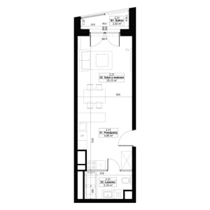 1 pokój, apartament 34,99 m², piętro 2, oferta nr 2.21, Diasfera III, Łódź, Śródmieście, al. Piłsudskiego 37