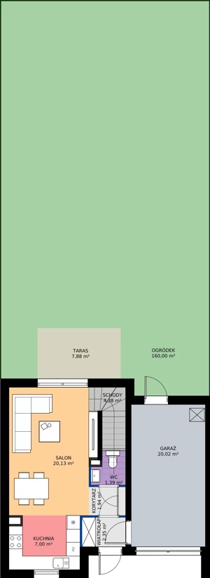 Dom 105,33 m², oferta nr VG4, Ventura Verde III, Stara Wieś, ul. Grodziska