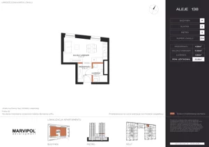 1 pokój, apartament 25,88 m², piętro 5, oferta nr B/M254, Aleje 138, Warszawa, Ochota, Stara Ochota, ul. Aleje Jerozolimskie 138